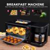 110W 9L 3 In 1 Breakfast Maker Machine Electric Pizza Bread Toaster Mini Oven Frying Pan Kitchen Cooking Tool