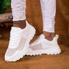 Fritidsskor för kvinnor Parskor Vardagsskor Sportskor Nätmaterial Andningsbara Vår och Sommar Mode Gångskor Vita Skor Sneakers