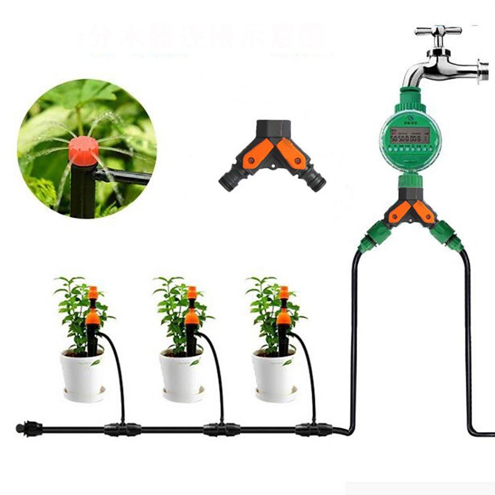 

1Pcs Pipe Fittings Tee Connector 1/2 3/4 Female Thread Quick Coupling Faucet Hose Tap Plastic Garden Y-Type Irrigation Valve 240V