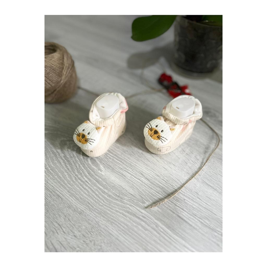 Cizme Zilli din bumbac pieptănat nou-născut 3d (ursuleț - pisică - fluture - iepure)