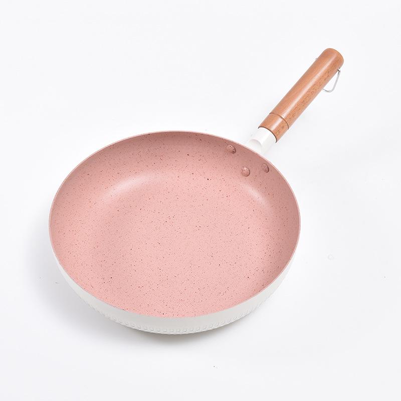 European-Style Non-Stick Flat-Bottom Maifan Stone Omelette Pan for Induction Cookers