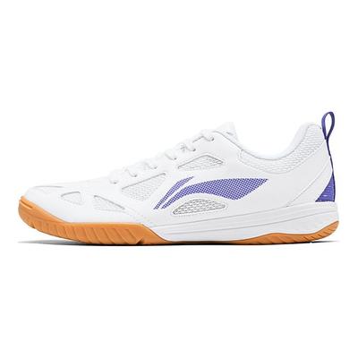 Li Ning Transpirables de Soporte Ligeros Casuales Escenario Zapatillas de Tenis de Caña Baja Unisex Blanco APPU031-2
