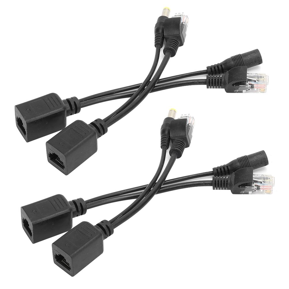 2 Pairs POE Splitter Network Camera Power Supply Module Separator Monitoring Equipment 12V