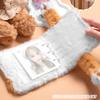 Cute Cartoon Cat Plush Photo Album Kawaii Animal Series Kpop Photocard Binder for 3 Inch Card Display Lovely Collection Book