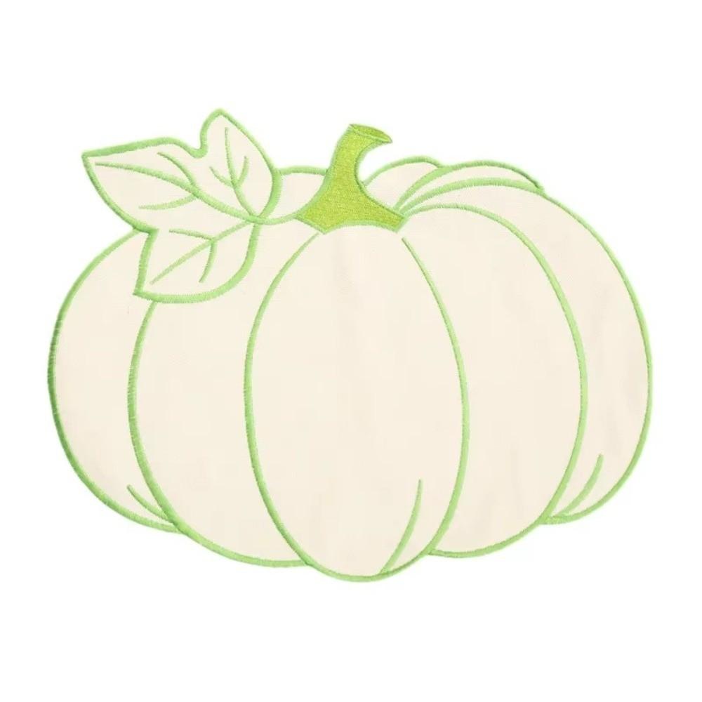 Embroidered Insulated Pad Pumpkin Table Decoration Mat Durable Dining Table Mat