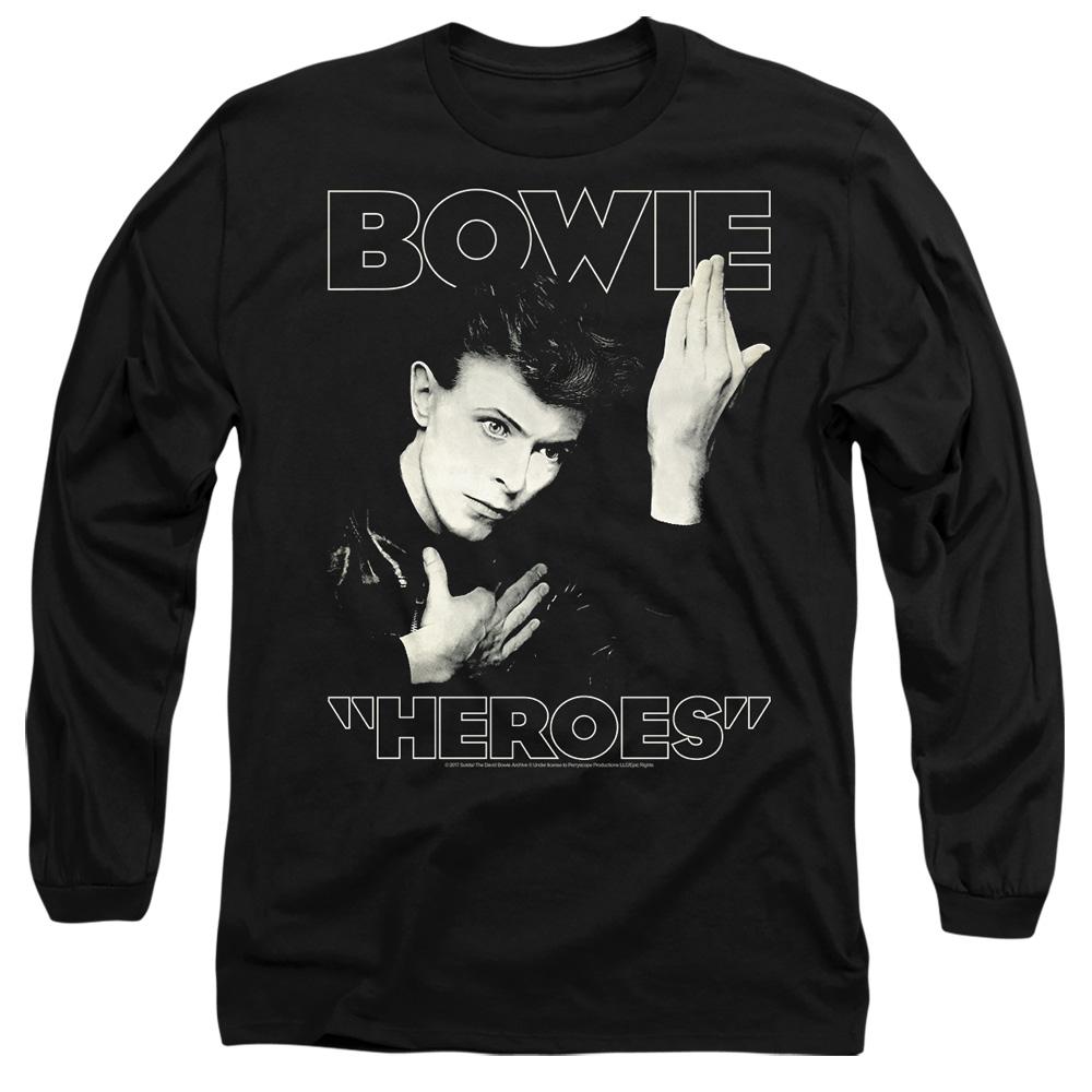 David Bowie Unisex Adult Heroes Cover T-Shirt