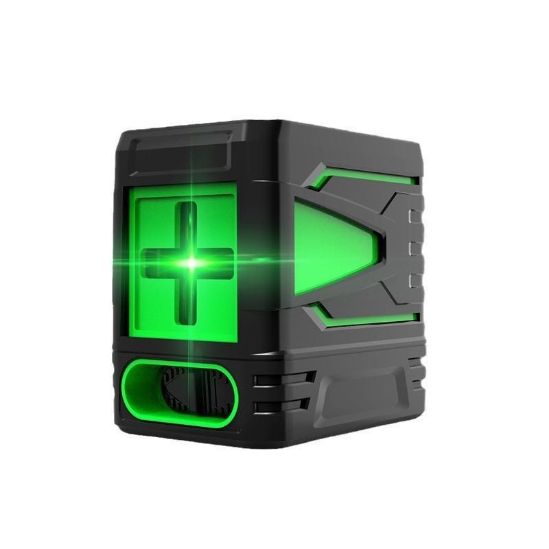 Mini 2-Line Green Light Laser Level: Strong, Thin Line with Automatic Leveling