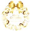 Window Display: Merry Christmas Snowflake Stickers Christmas Decorations Golden Christmas Wreath Electrostatic Stickers