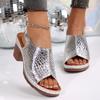 Plus Size Shoes for Women Summer Fashion Platform Sandals Non-slip Peep Toe Sandalias De Mujer 36-43 Heels Women Shoes