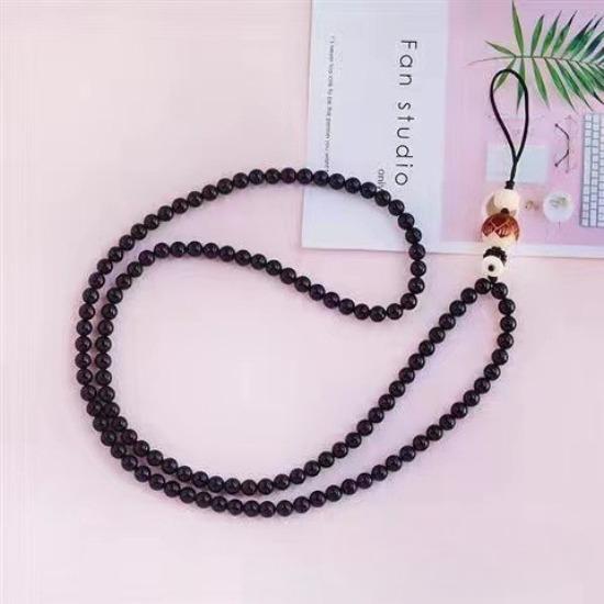 Fashion Agate Chalcedony Necklace Mobile Phone Hanging Sweater Chain Natural White Jade Bodhi Accessories, Removable Multi-Purpose