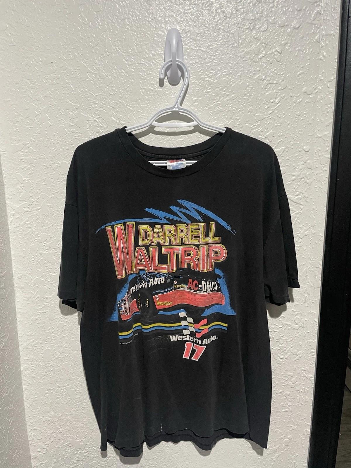 

Darrel Waltrip NASCAR Vintage Single Stitch 90s T Shirt Berkley SIZE XL Mens S