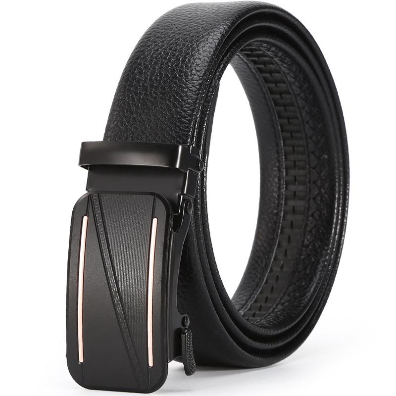 Belt Men'S Business Automatic Buckle Belt Chaozhongqing Pants Belt Stall