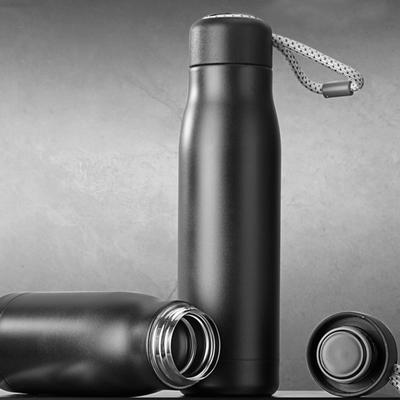 Stainless Steel Vacuum Cup 420/550ml Insulated Water Bottle with Spiral Lid
