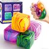 Jouet anti-stress Ornement glaçon Jouets Fidget Cube Squeeze Anti-Stress Jouet Fidget Squishy Glaçon simulé Boulette Squishy