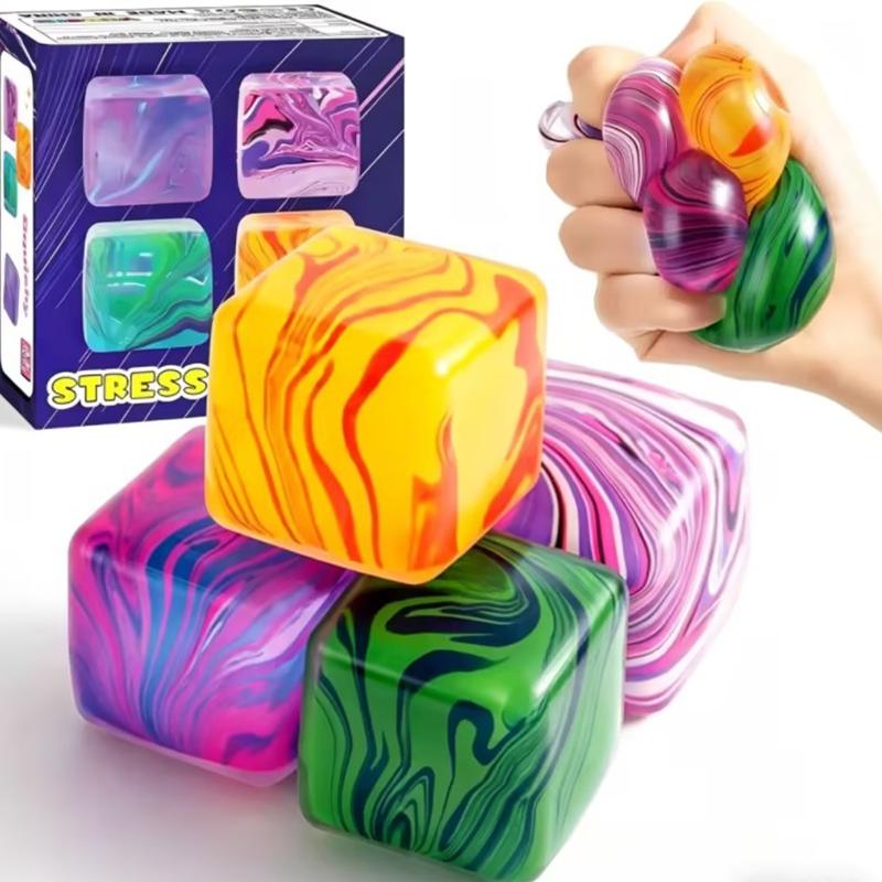 Jouet anti-stress Ornement glaçon Jouets Fidget Cube Squeeze Anti-Stress Jouet Fidget Squishy Glaçon simulé Boulette Squishy