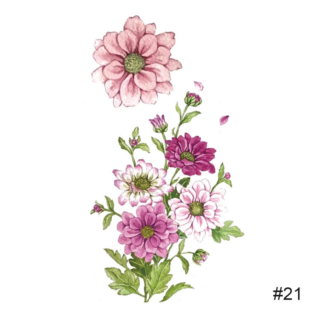 

Временные маленькие свежие красочные татуировки наклейки водонепроницаемые долговечные татуировки наклейки боди-арт паста живопись татуировка 21