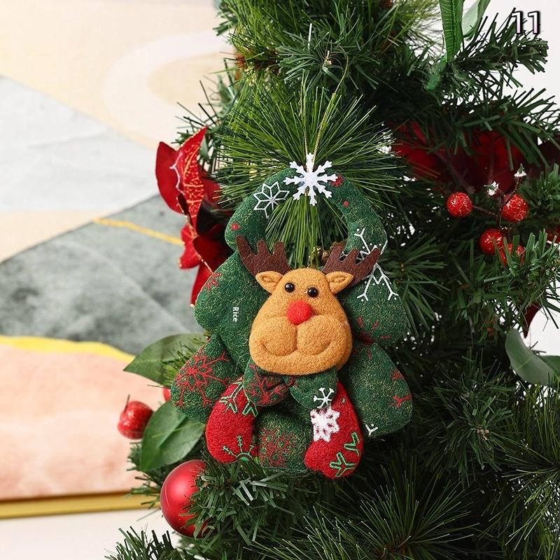 Christmas Doll Ornament Hanging Pendant Father Christmas Snowman Used For Holiday Home Decor Christmas Tree Party Acesssories