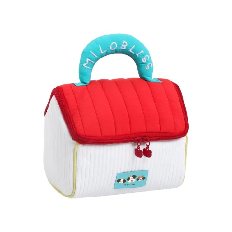 Schönes Haus Kosmetiktasche Handgehaltene Make-up-Tasche Große Kapazität Hautpflege Aufbewahrungstasche Kulturtasche Reise Waschtasche