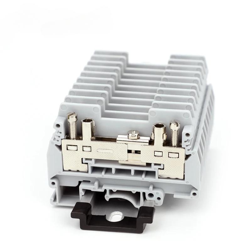 

URTK/S ERTK/S Simple Test Disconnect Terminal Block Universal Screw Connection Wire Electrical Connector Din Rail Terminal 5 Pcs