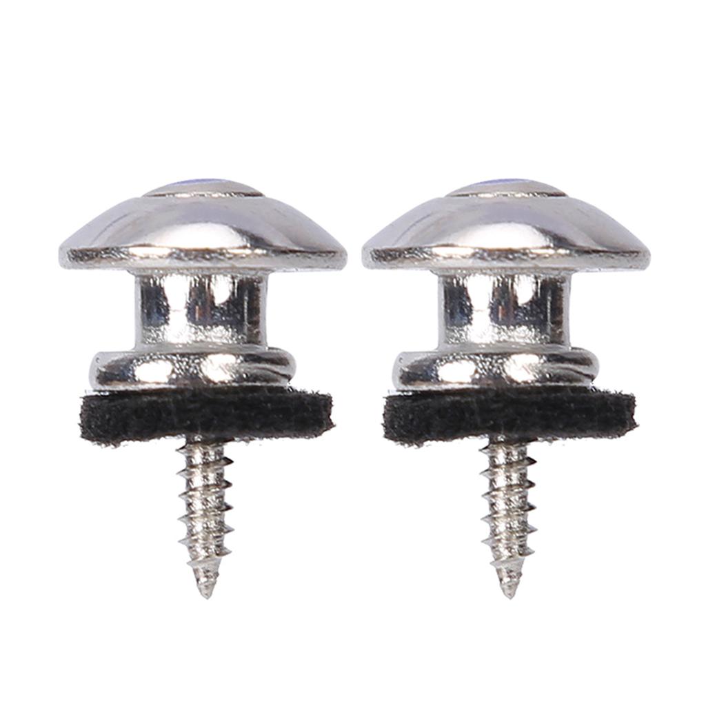 2 Pcs Metal Heavy Duty Guitar Strap Lock End Pin Replacement Guitar Straplock Button Tail Pins Strap Retainer System
