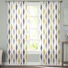 Geometric Stripes Yellow Tulle Curtains Living Room Kitchen Chiffon Curtain Bedroom Balcony Sheer Curtain Fashion Home Decor
