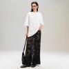 Women's Sexy Sheer Mesh Lace Maxi Skirt Y2k See Through Flowy Long Skirt