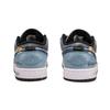 Jordan 1 Cushioning Slip Resistant Low top Vintage Basketball Shoes Men's Blue Gray White 553558-132(TeamF-)