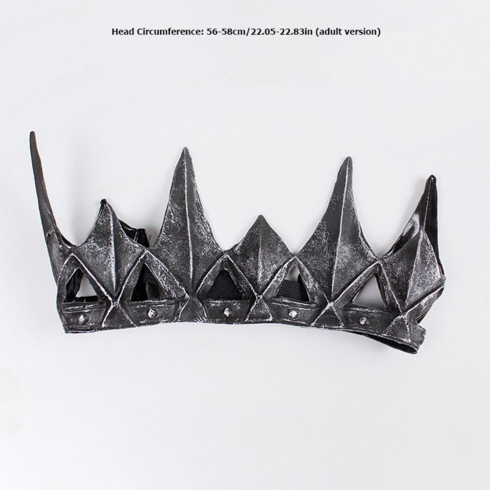 Wild Man Style Medieval Crown Headdress Vinyl Headpiece Medieval Cosplay Headpiece Unisex