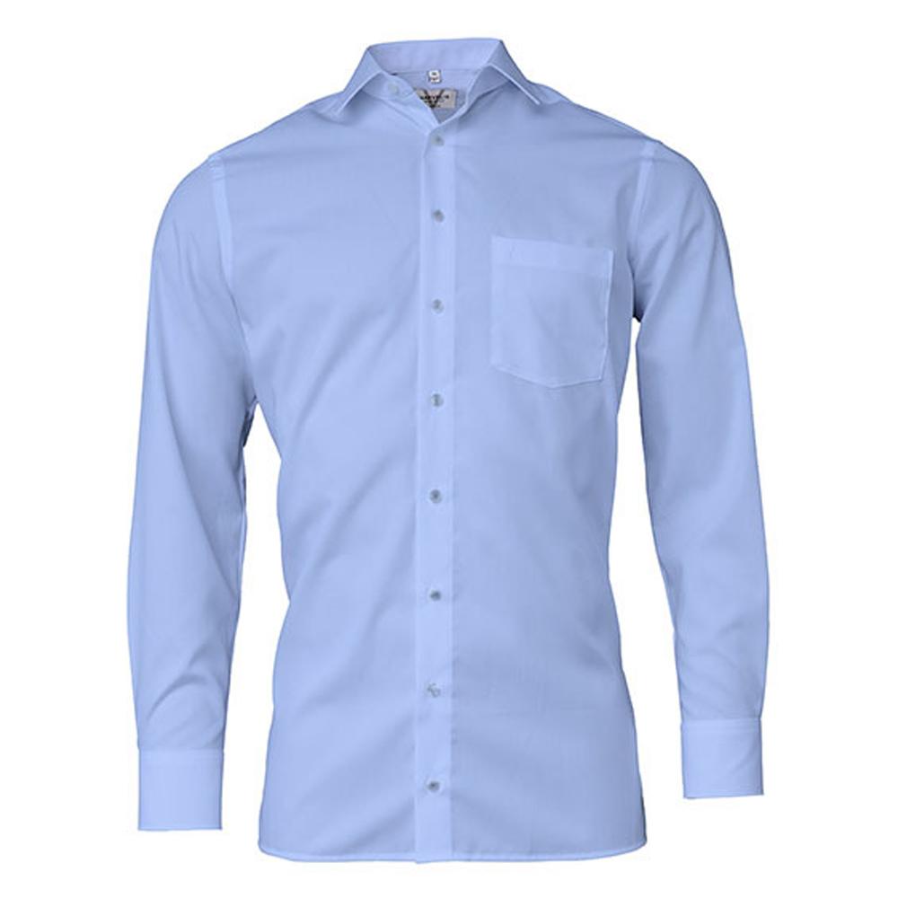 Marvelis Mens Chambray Modern Long-Sleeved Shirt