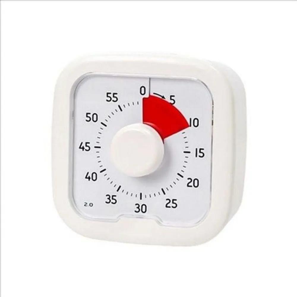 Countdown Pomodoro Timer Digital Learning Timer Kitchen Cooking Mini Pomodoro Timer white