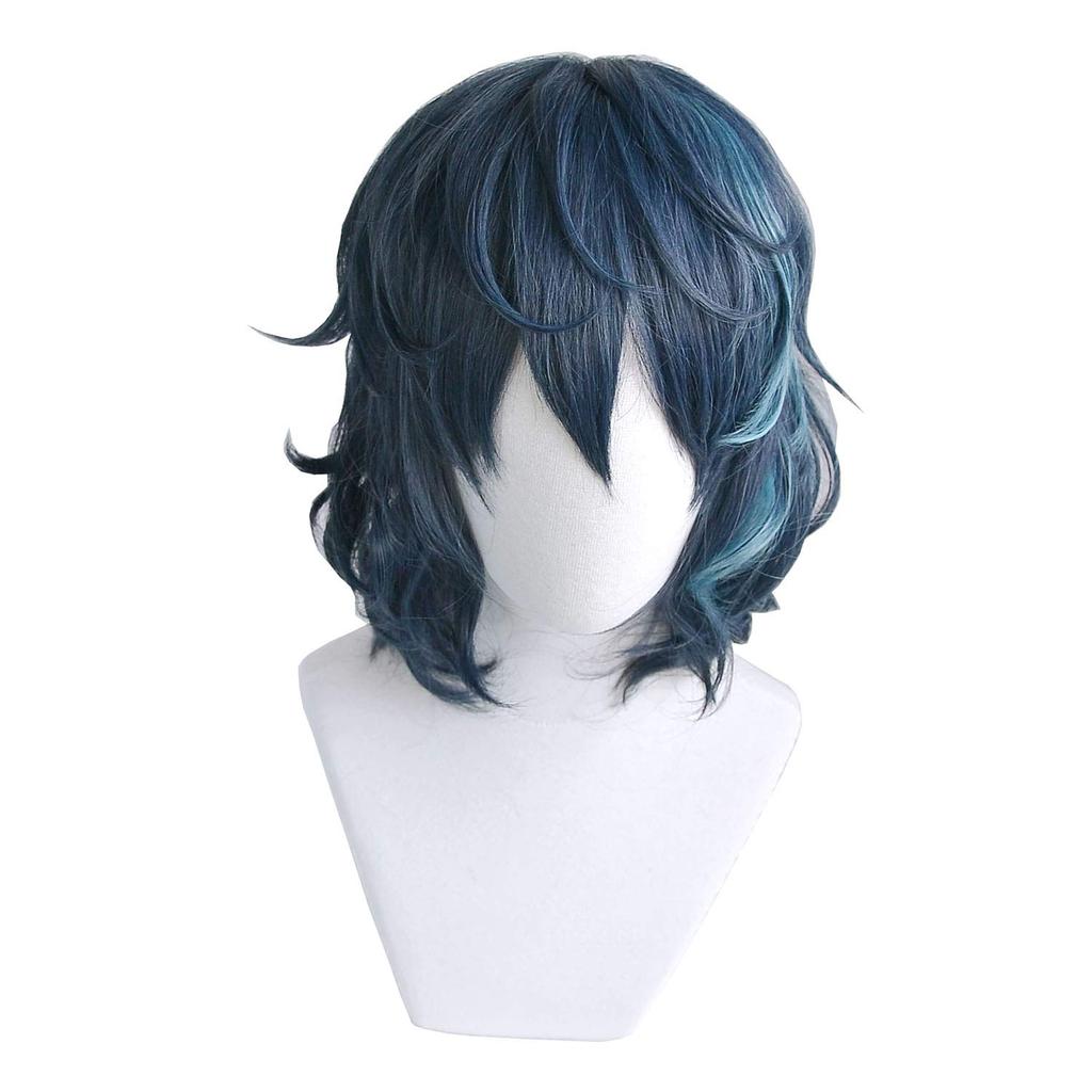 Ensemble Stars Cosplay Wig with Net, Heat-Resistant Wig (Tsumugi Aoba)