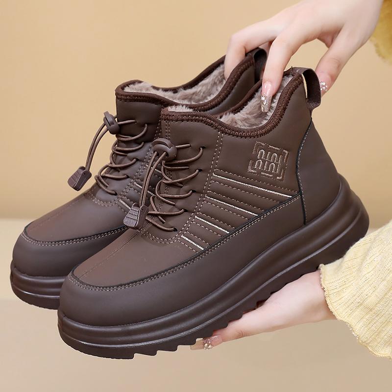 Women's Winter Thickened Cotton Shoes for Warmth and Fashionable Versatile Anti-Slip and Durable Free Shipping