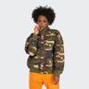 adidas X Ivy Park Kollaboration SS23 Camouflage Canvas Hoher Kragen Arbeitsjacke Unisex Jacken Militärgrün HS0718