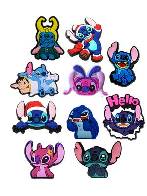 Jibbitz Stitch 3D Lilo and Stitch Lilo & Stitch 10 Pcs Shoe Accessories Crocs Decoration