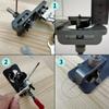 1 Set 35mm Hinge Boring Jig Kit, Concealed Hinge Drilling Guide Jig, Aluminum Alloy Hinge Hole Opener Template Puncher Locator for Door Cabinets