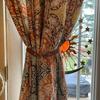Leather Curtain Tiebacks Leather Curtain Buckle Creativity Curtain Holdbacks European Classic Retro Nail-Free Curtain