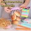 12 Stück/Set Lebensmittelaufbewahrung Tragbar Neues Küchenzubehör Lebensmittel Snack Versiegelung Versiegelungsbeutel-Clips Verschlussklemme Kunststoffwerkzeug 7/10/15 cm
