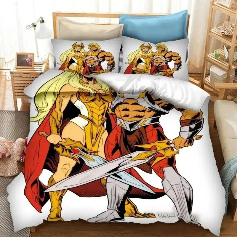 He man The Masters of The Universe Comfortable Duvet Quilt Cover Pillowcase Bedding Set Children Bedroom Decoration Home Textile
