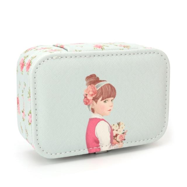 

New Arrival Girl Jewelry Storage Box Finger Ring Earrings Wrist Bracelet Cute Pattern Packaging Box Birthday Present Present BoxFashion Finger Ring зелений