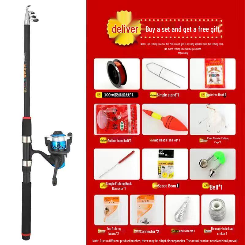 Daiwa Surf Rod: Buy One, Get One Free! Long Cast, Super Hard Casting Rod - Full Set Fishing Gear Equipment.