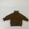 Kids Thick Knit Turtleneck Sweater Solid Color Pullover Boys Girls 3-8 Years