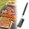Stainless Steel Bbq Brush With Three Heads For Grill Cleaning And Maintenance