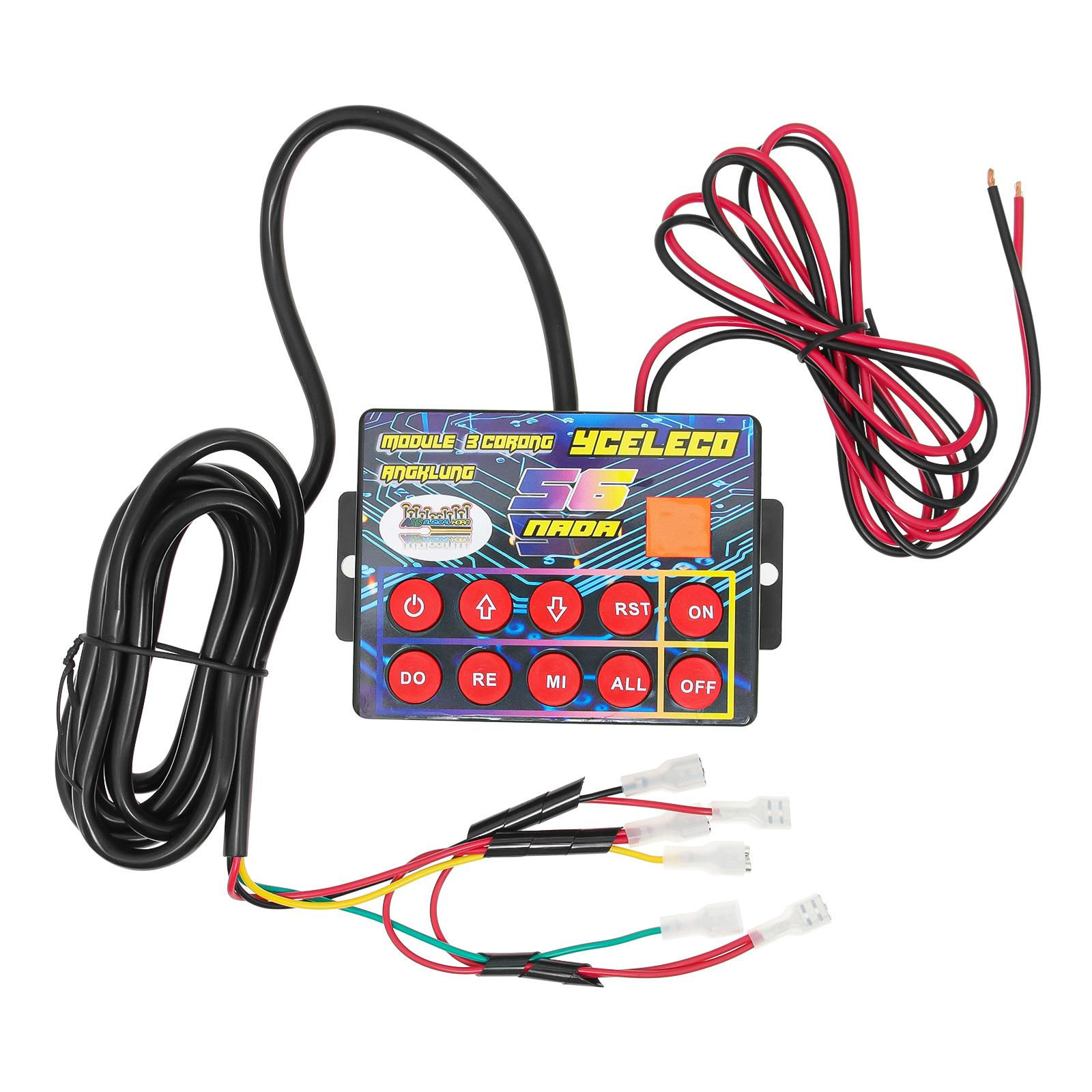 ZMFJH 56 Musical Electronic Horn Controller 12V 24V Electric Horn Controller Car Horn Sound Control Unit Easy tallation horn controller