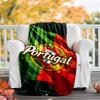 Portugal flag Flannel Blanket Soft All-Season Throw, Design for Camping, Car Travel, Hiking Sofa, Bed, Office Perfect Gift for Parties