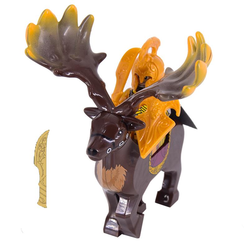 1ks Středověcí rytíři Trpaslík Koza Kanec Jezdci Vojáci Mini Akční lotr Figurky Stavebnice Zbroj Štít Zbraň Hračky Pro Děti