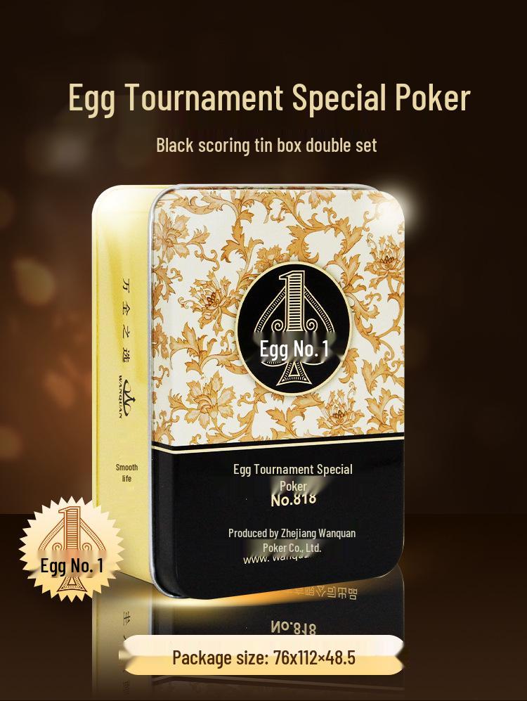 Wan Quan Waterproof Narrow PVC Guandan Poker Cards - Durable Outdoor Play