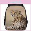Large Capacity Oxford Fabric Leopard Backpack For School Boys And Girls