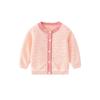 Summer Clothing Children's Knit Cardigan Sweater Thin Pure Color Girl Cut Out Coat Office Cardigan Baby Round Neck Clothes