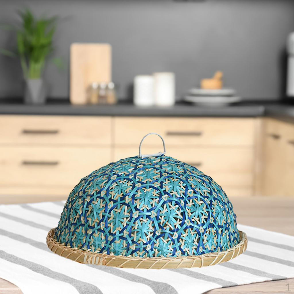

Bamboo Anti-Flying Storage Cover for home and indoor синій