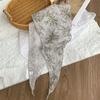 Triangle scarf scarf women's fashion decorative small scarf versatile silk scarf high-end floral headscarf summer women's pastoral headband
